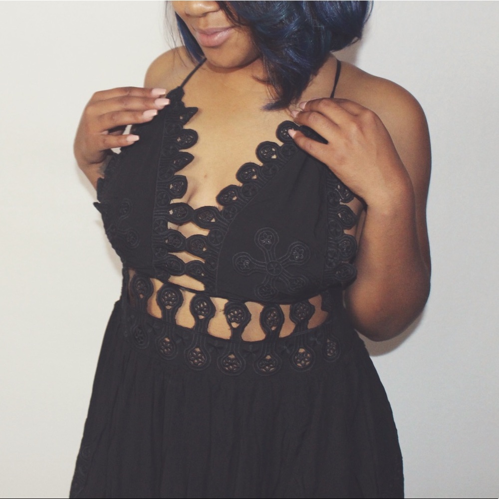 *NEW black mini dress